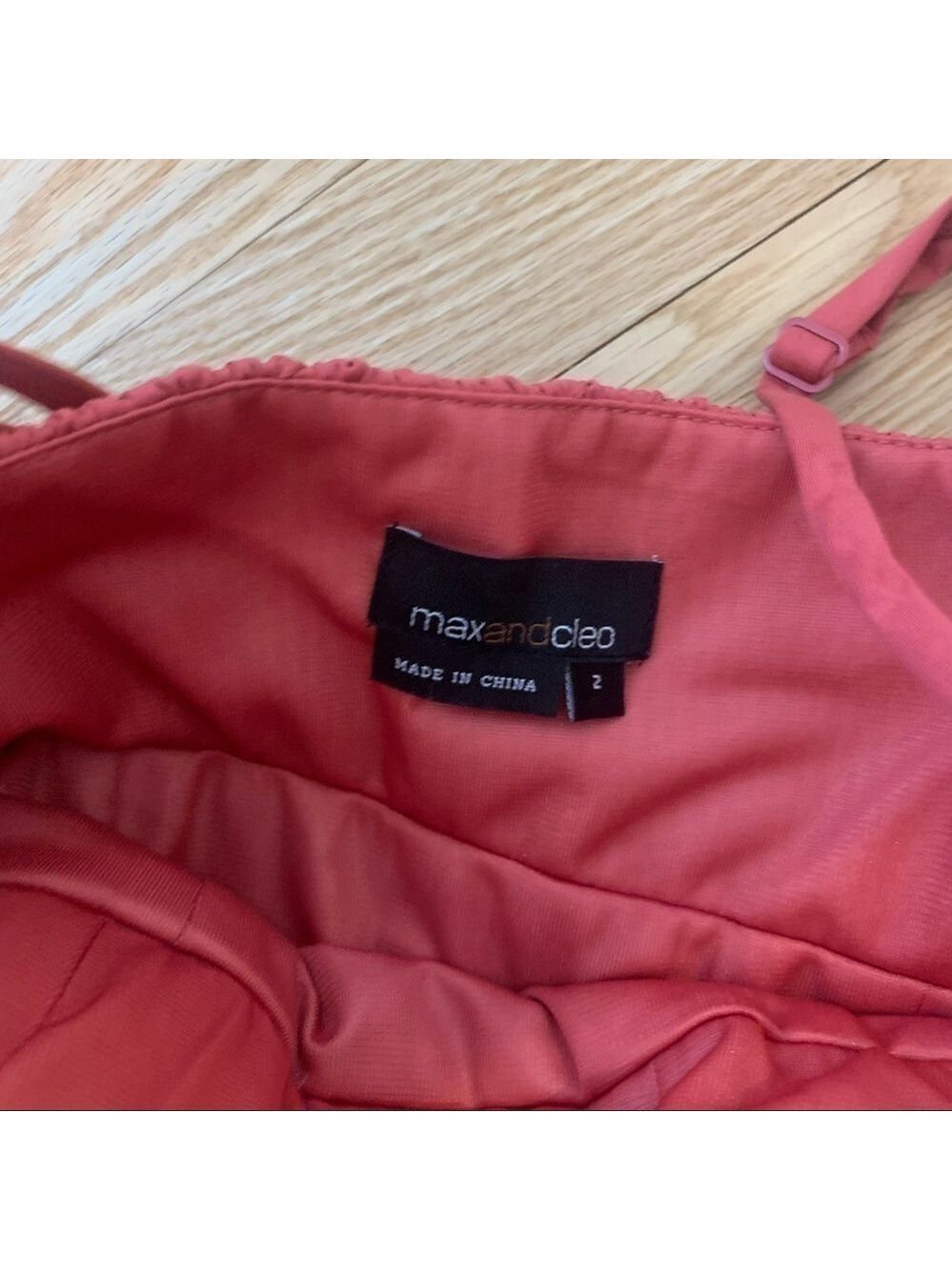 𝅺max & Cleo burnt orange cocktail dress size 2 - Picture 7 of 12